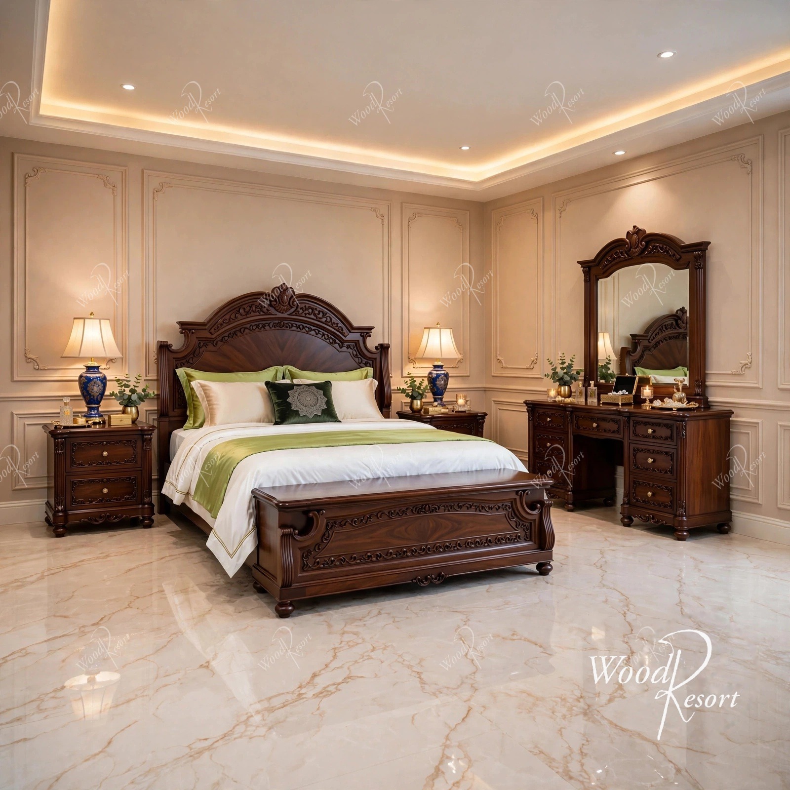 Milano Carved Bedset